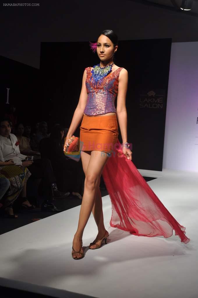 Model walk the ramp for Talent Box show at Lakme Fashion Week Day 1 on 3rd Aug 2012