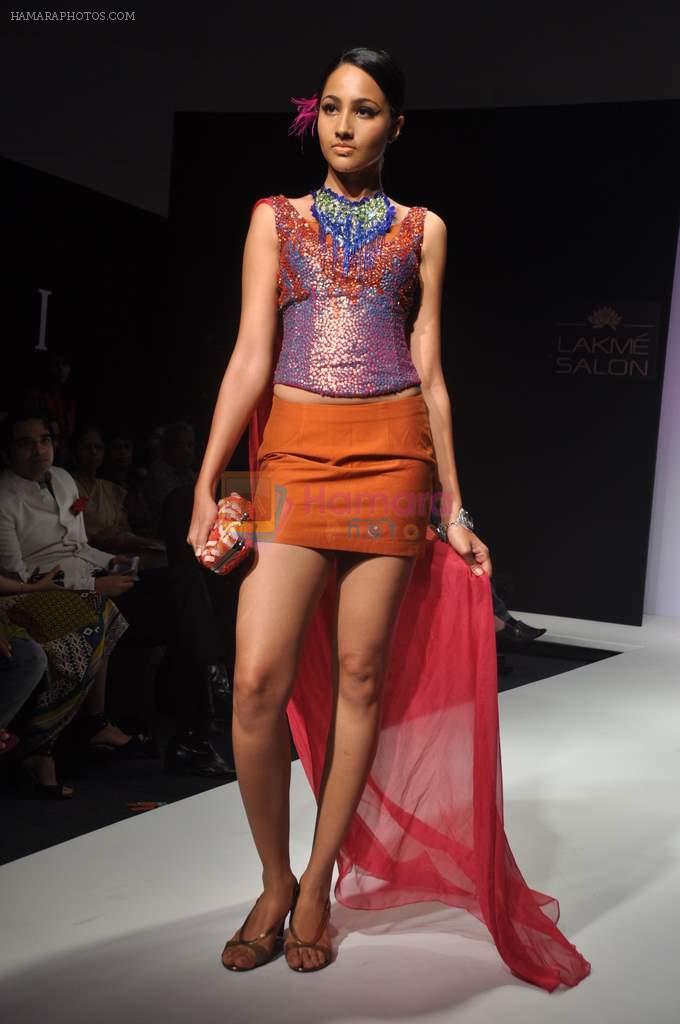 Model walk the ramp for Talent Box show at Lakme Fashion Week Day 1 on 3rd Aug 2012