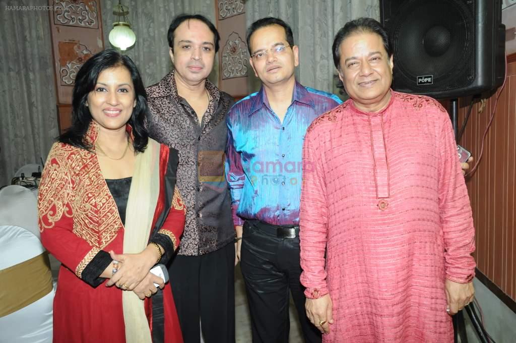Madhushree, Altaf Raja, Champak Jain and Anup Jalota at the launch of Ravindra Jain's devotional album by Venus Worldwide Entertainment Pvt. Ltd on 3rd Aug 2012