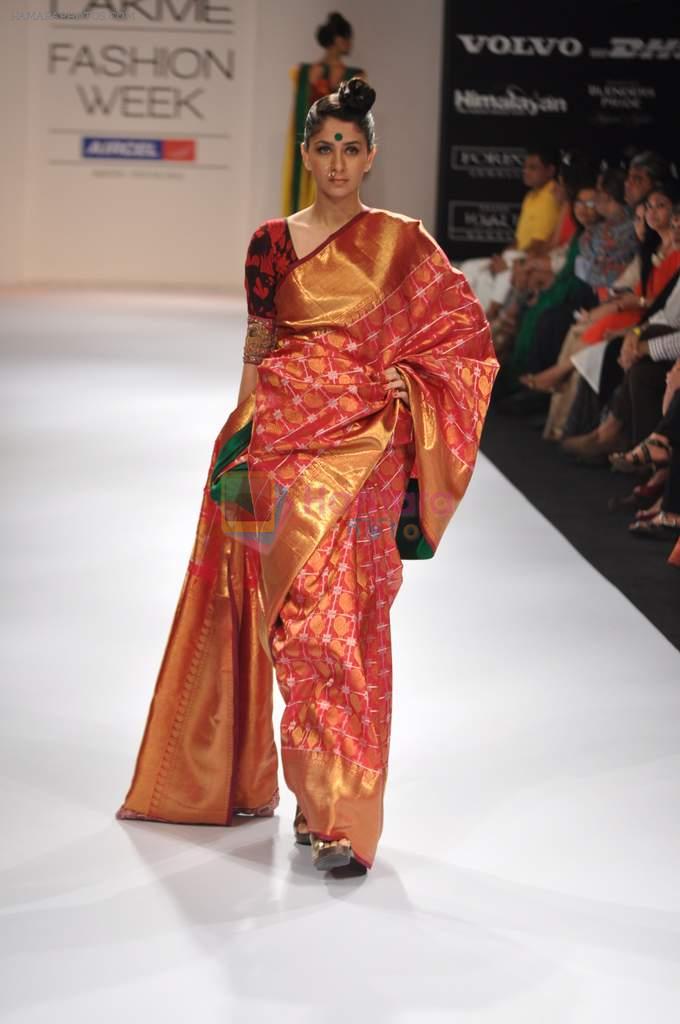 Model walk the ramp for Gaurav show at Lakme Fashion Week Day 3 on 5th Aug 2012