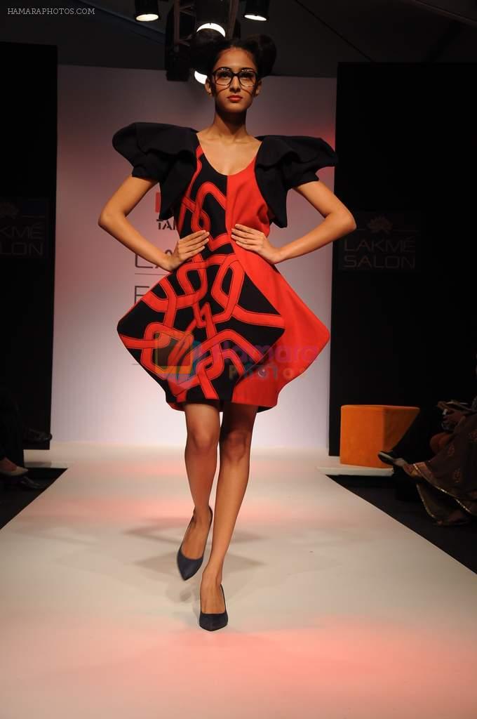 Model walk the ramp for Talent Box Kitch show at Lakme Fashion Week 2012 Day 5 in Grand Hyatt on 7th Aug 2012