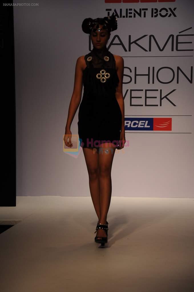 Model walk the ramp for Saurabh Kant Talent Box show at Lakme Fashion Week 2012 Day 5 in Grand Hyatt on 7th Aug 2012