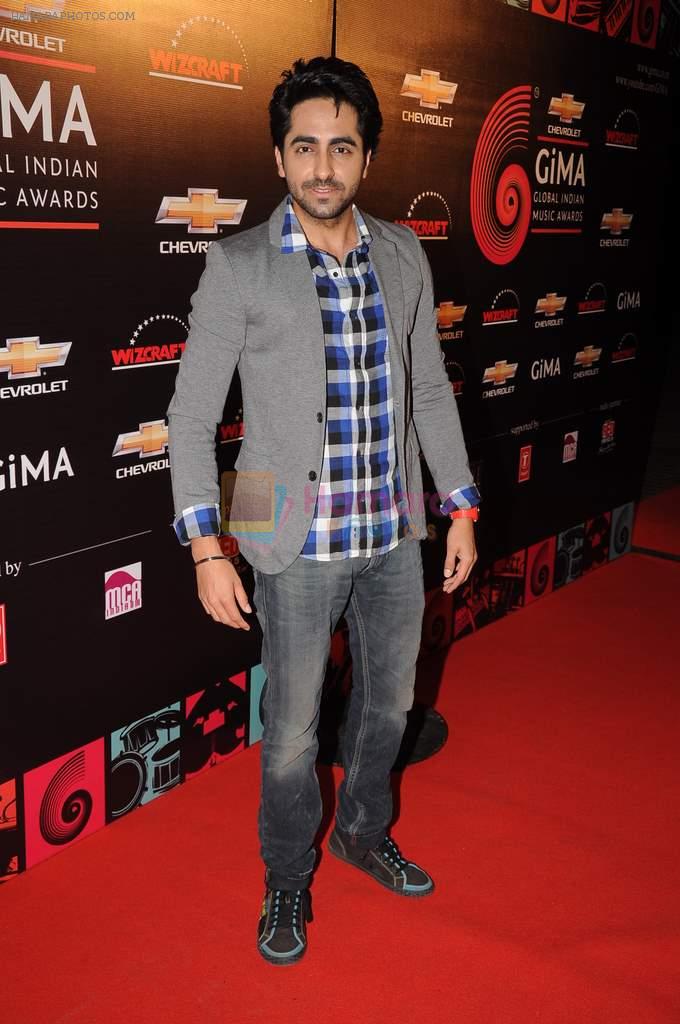 Ayushman Khurana at Global Indian Music Awards Red Carpet in J W Marriott,Mumbai on 8th Aug 2012