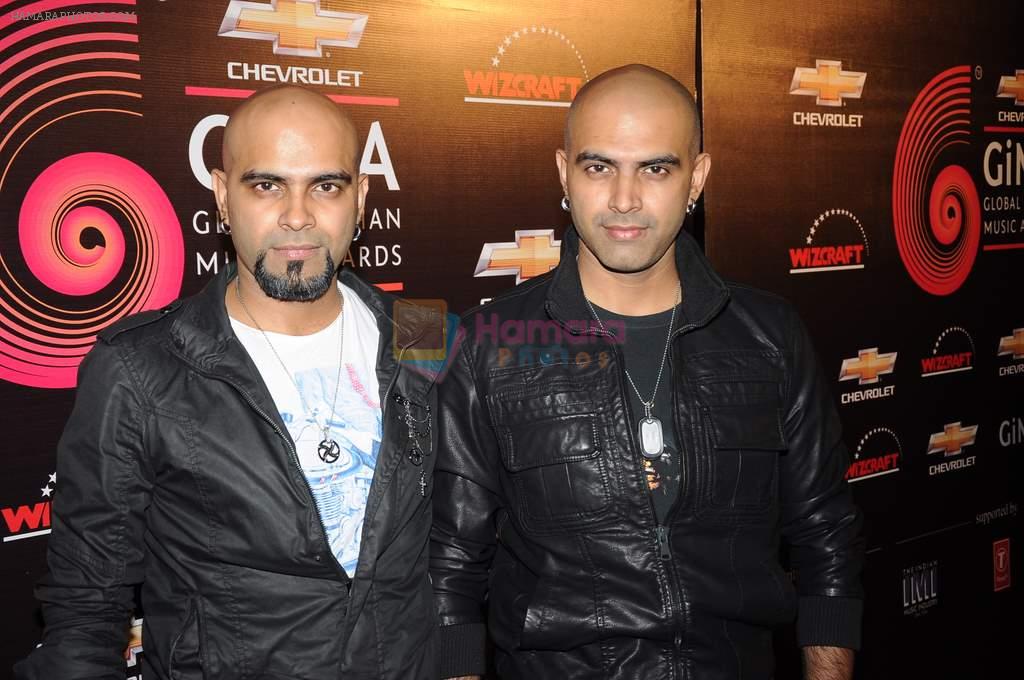 Raghu Ram,Rajiv Ram at Global Indian Music Awards Red Carpet in J W Marriott,Mumbai on 8th Aug 2012