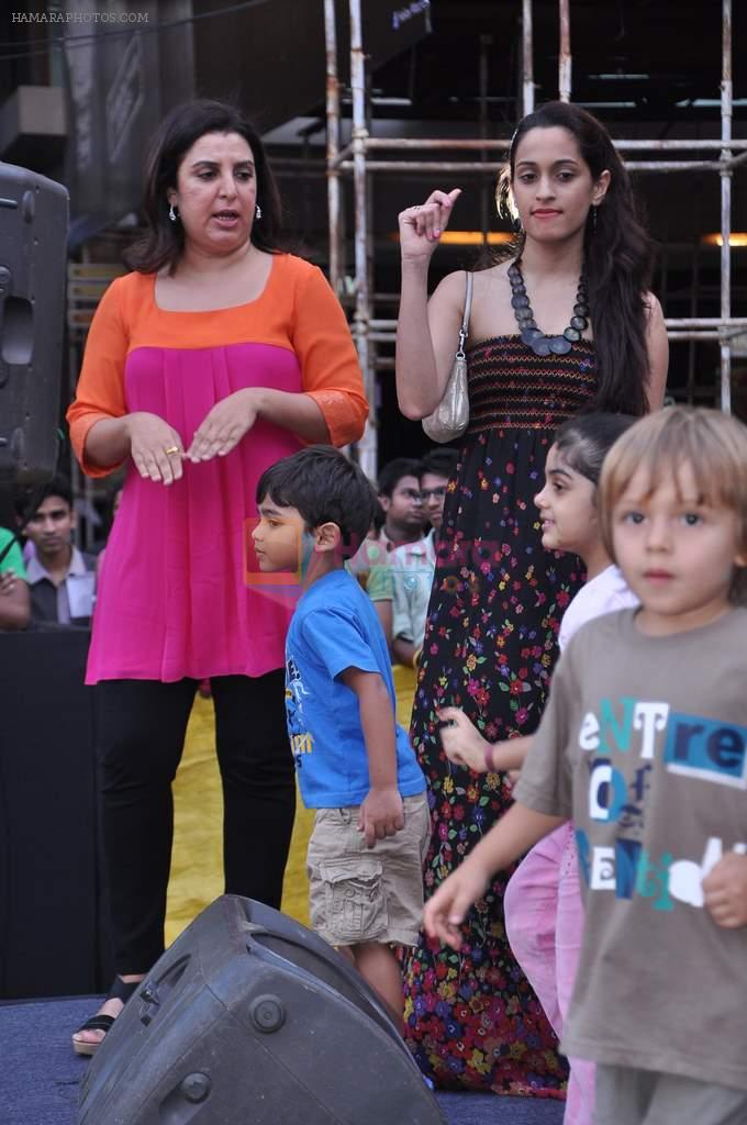 Farah Khan,Shweta  Pandit at the Joker promotional event in Phoenix Mill on 18th Aug 2012