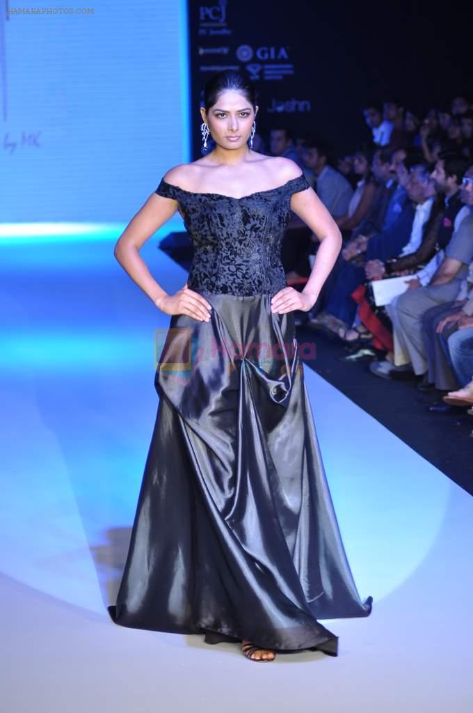 Model walks the ramp for Manish Khatter Show at IIJW Day 4 on 22nd Aug 2012