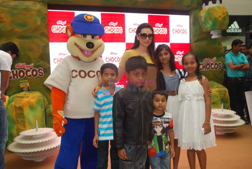 Karisma Kapoor plays with kids at Kellogs chocos augmented reality game on 24th Aug 2012