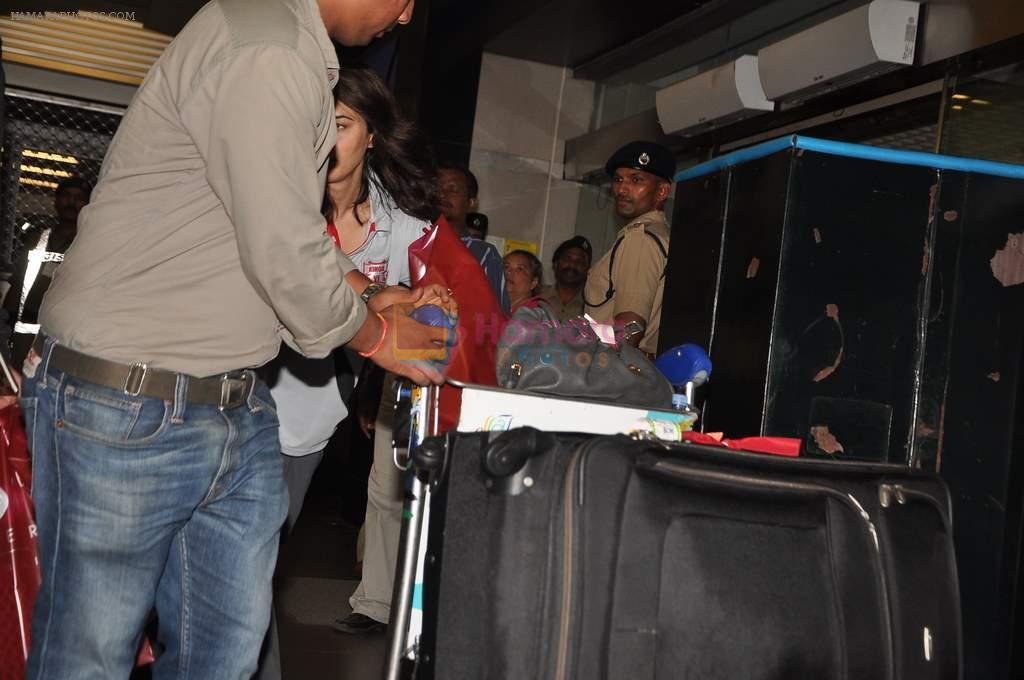 Preity Zinta at Mumbai airport 3rd Sept 2012