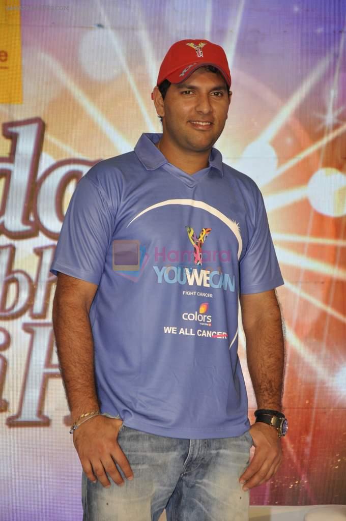Yuvraj Singh, Colors team up against Cancer in TV Series Zindagi Abhi Baaki Hai in Mumbai on 5th Sept 2012