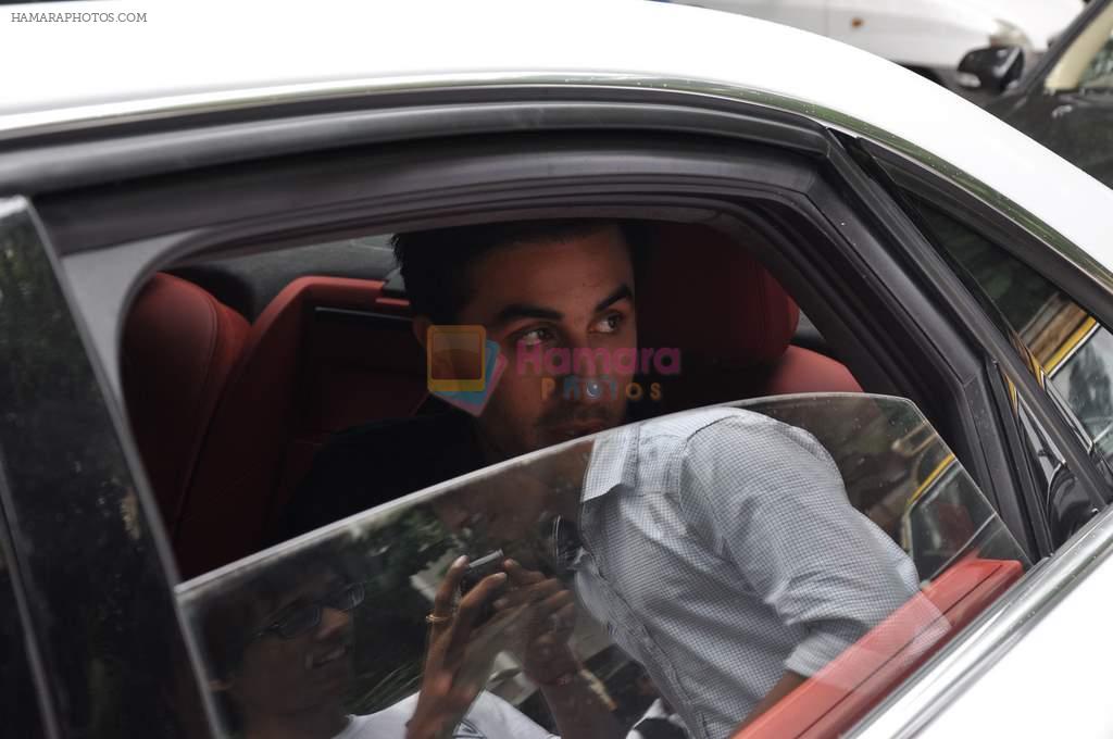 Ranbir Kapoor snapped outside Lala college in Mumbai on 7th Sept 2012