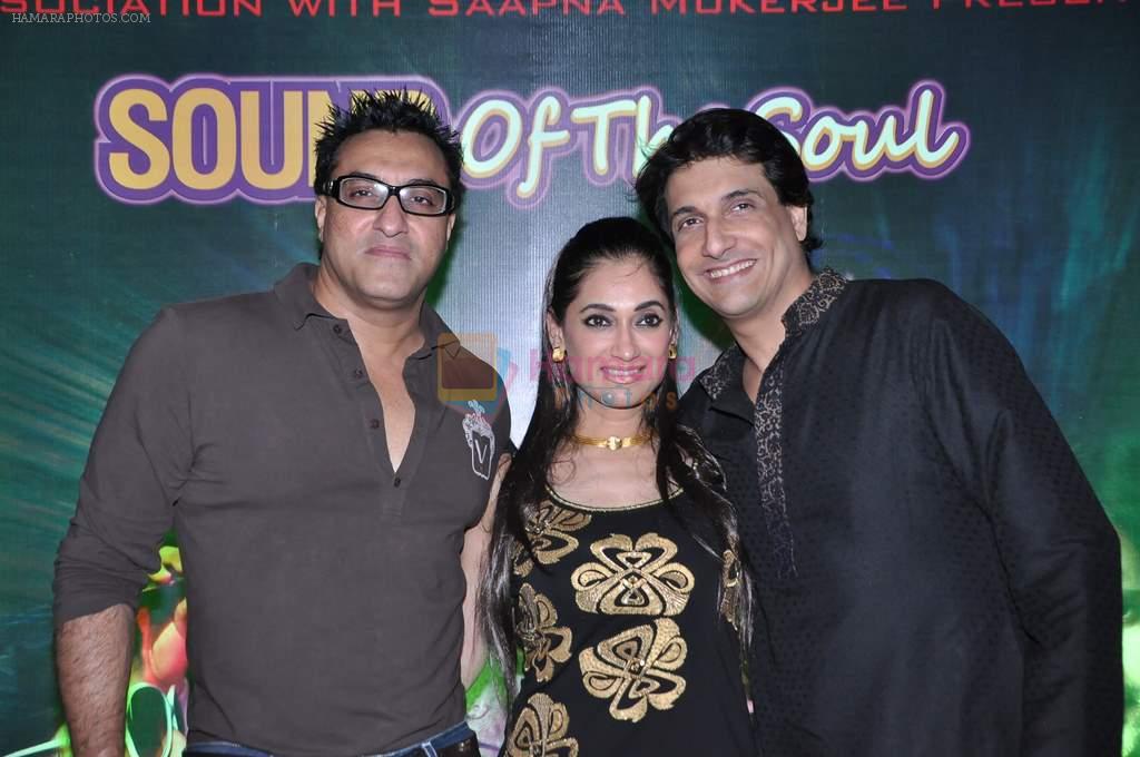 Lucky Morani, Shiamak Dawar, Mohammed Morani at Sapna Mukherjis party for Sound of the Soul in Mabruk Restaurant, Mumbai on 10th Sept 2012
