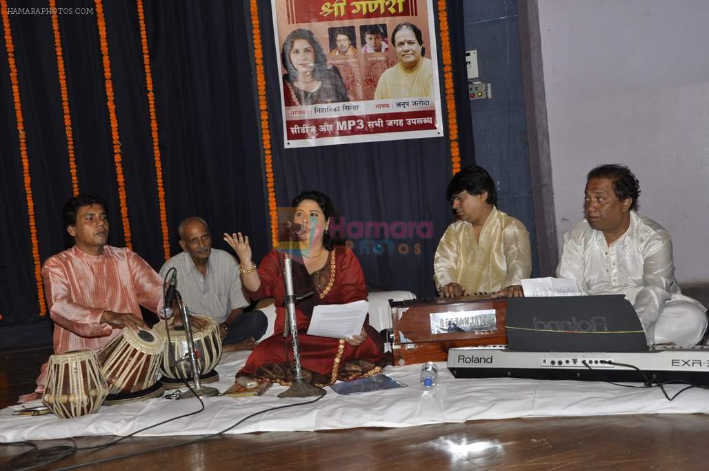 Nihaarika Sinha at the music album launch of Nihaarika Sinha's new devotional album on 11th Sept 2012