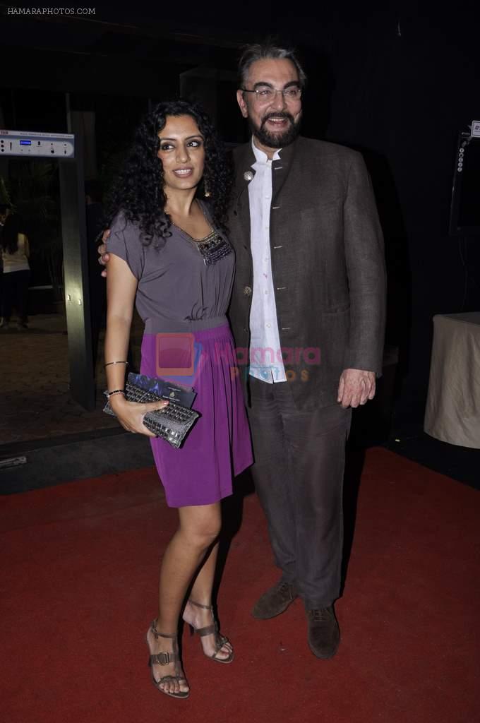 Kabir Bedi, Parveen Dusanj on Day 2 of Aamby Valley India Bridal Fashion Week 2012 in Mumbai on 13th Sept 2012