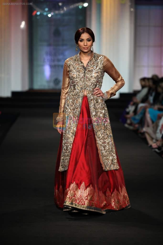 Model walk the ramp for Ashima leena show at Aamby Valley India Bridal Fashion Week 2012 in Mumbai on 14th Sept 2012