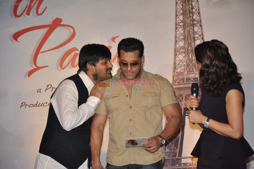 Salman Khan, Preity Zinta, Wajid at the Audio release of Ishkq In Paris in Mumbai on 17th Sept 2012