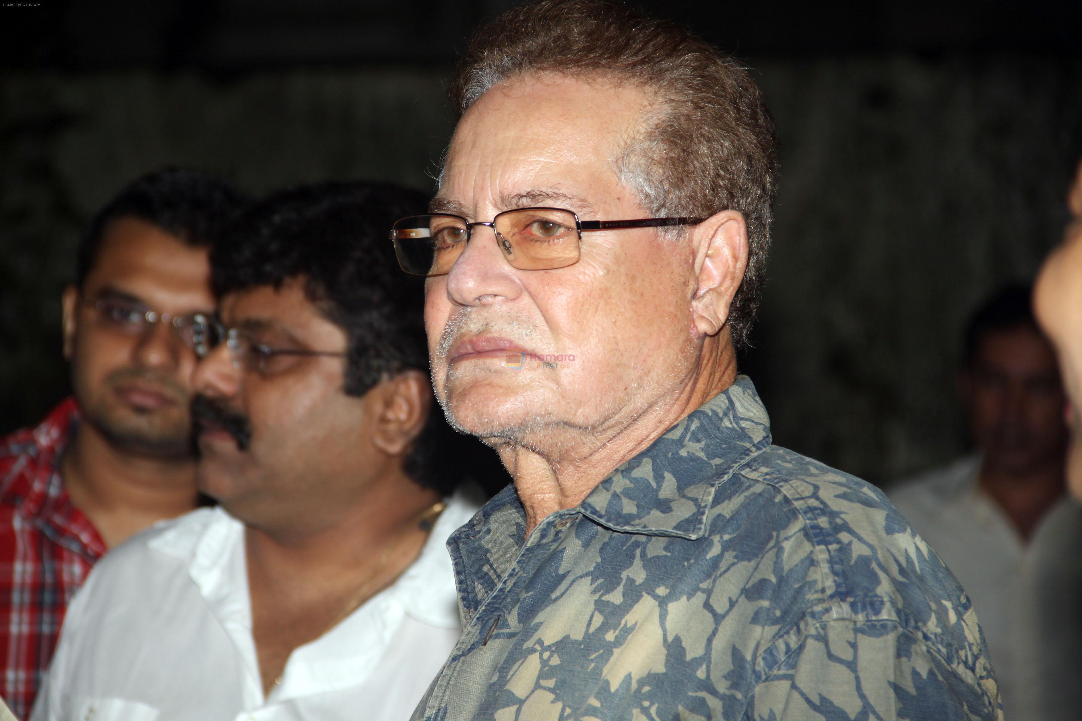 Salim Khan AT HEROINE SPECIAL SCREENING AT KETNAV MUMBAI ON 18TH Sept 2012