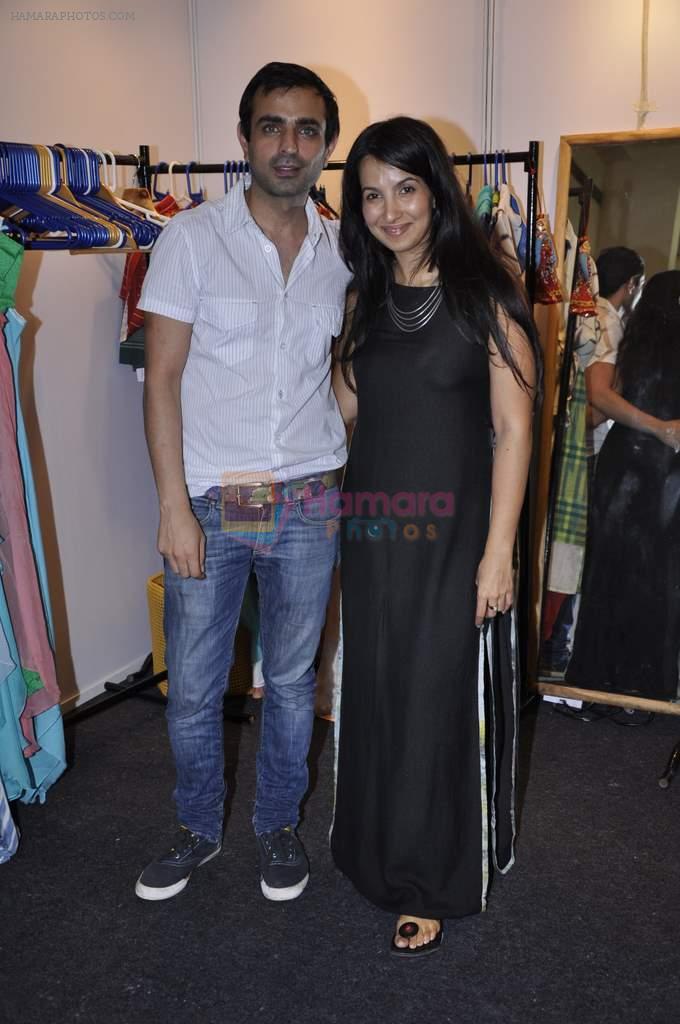Shraddha Nigam, Mayank Anand at Design One exhibition organised by Sahchari foundation in WTC, Mumbai on 26th Sept 2012