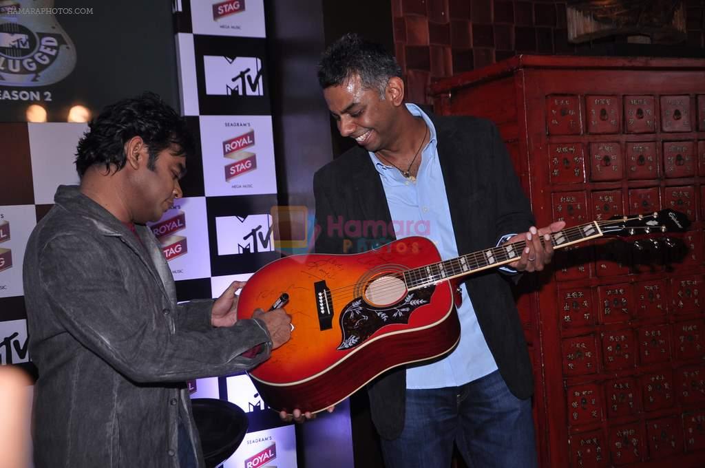 A R Rahman at MTV Unplugged Season 2 launch in J W Marriott on 27th Sept 2012