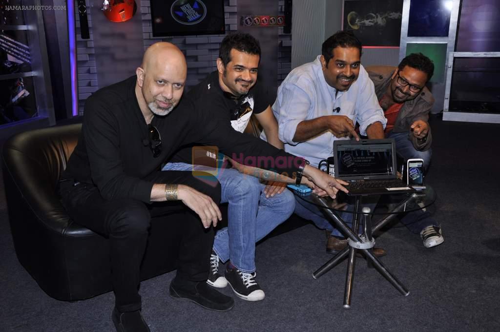 Shankar Mahadevan, Ehsaan Noorani and Loy Mendonsa at Delhi Safari music launch in Famous on 28th Sept 2012