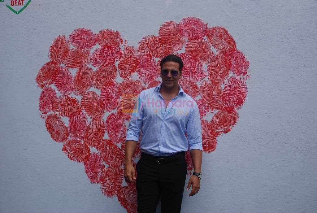 Akshay Kumar celebrates World Heart Day in Mahim on 28th Sept 2012