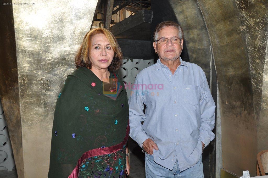 Helen, Salim Khan at the Launch of Shatranj Napoli and Polpo Cafe & Bar in Bandra, Mumbai on 30th Sept 2012
