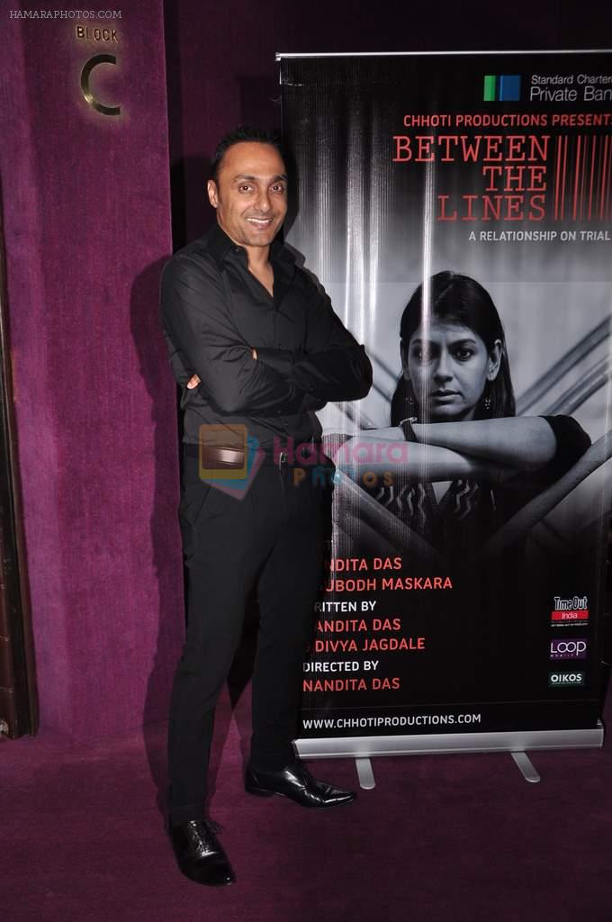 Rahul Bose at the opening of Nandita Das New Play between the Lines in NCPA on 6th Oct 2012