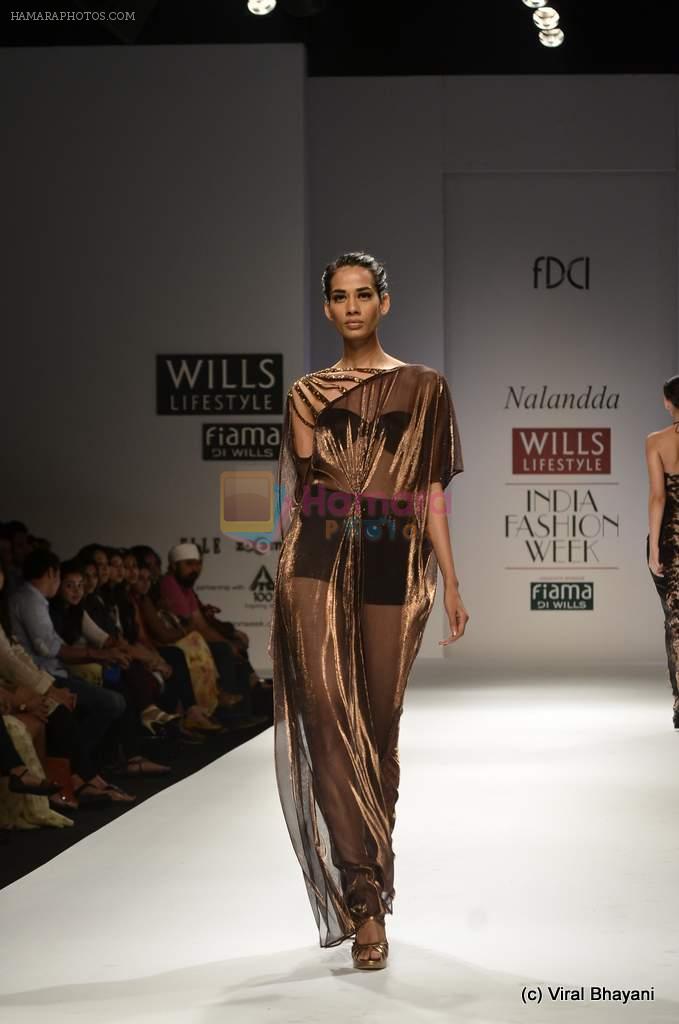 Model walk the ramp for Nalandda Show at Wills Lifestyle India Fashion Week 2012 day 3 on 8th Oct 2012