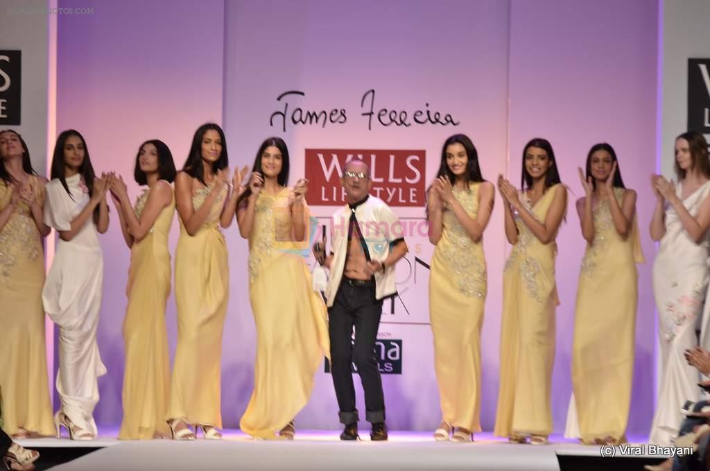 Model walk the ramp for James Ferreira Show at Wills Lifestyle India Fashion Week 2012 day 2 on 7th Oct 2012