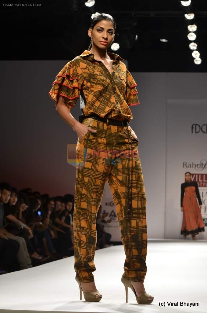 Model walk the ramp for Rahul Singh Show at Wills Lifestyle India Fashion Week 2012 day 4 on 9th Oct 2012