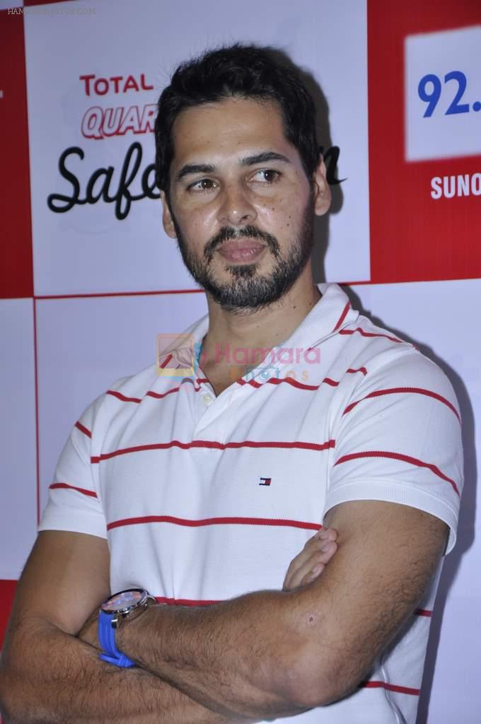Dino Morea at the Launch of Total Quartz Safety month to create awareness about the hazards of unsafe driving in Big FM on 9th Oct 2012