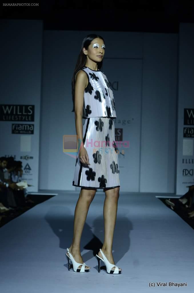 Model walk the ramp for My Village by Rimzim Dadu Show at Wills Lifestyle India Fashion Week 2012 day 4 on 9th Oct 2012