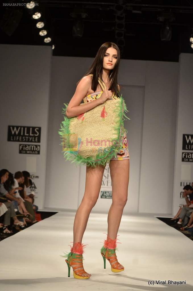 Model walk the ramp for Pia Pauro Show at Wills Lifestyle India Fashion Week 2012 day 5 on 10th Oct 2012