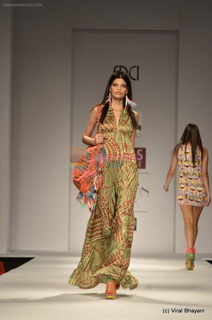 Model walk the ramp for Pia Pauro Show at Wills Lifestyle India Fashion Week 2012 day 5 on 10th Oct 2012