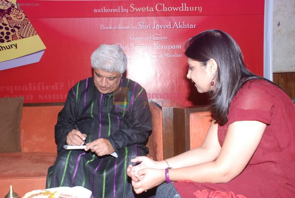 Javed Akhtar at the Launch of Javed Akhtar's book Shubh Vivaah in Mumbai on 10th Oct 2012