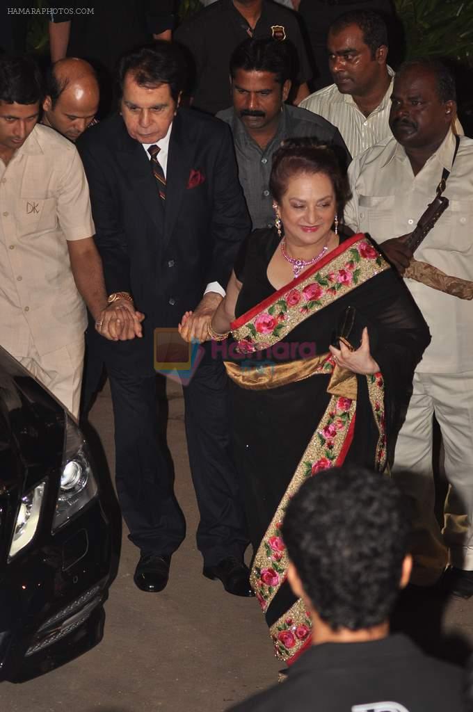 Dilip Kumar, Saira Banu at Amitabh Bachchan's 70th Birthday Bash in Mumbai on 10th Oct 2012