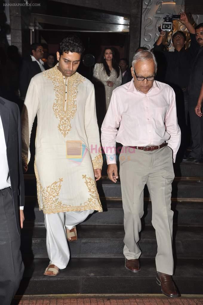 Abhishek Bachchan at Amitabh Bachchan's 212 Bday bash on 11th Oct 2012