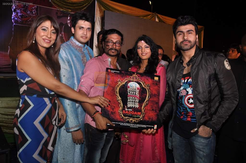 Sufi Sayyad, Chirag Patil, Arya Babbar, Pooja Misra at the music launch of Le Gaya Saddam in Andheri, Mumbai on 15th Oct 2012