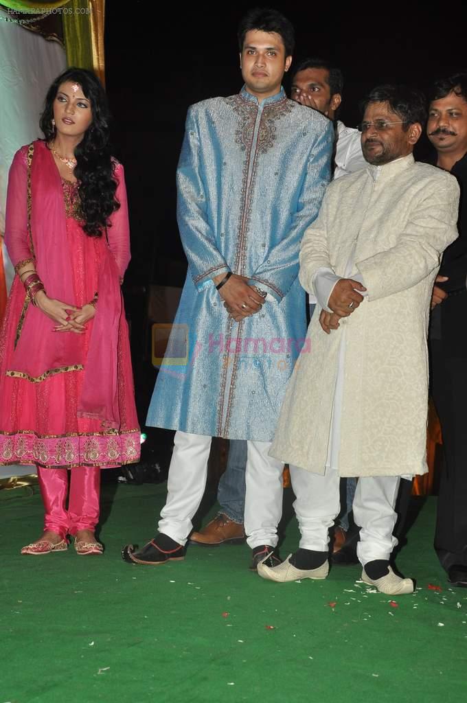 Raghuveer Yadav, Sufi Sayyad, Chirag Patil  at the music launch of Le Gaya Saddam in Andheri, Mumbai on 15th Oct 2012