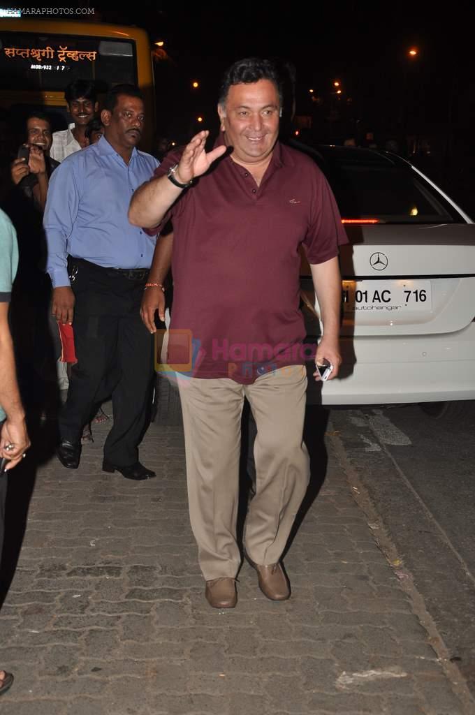 Rishi Kapoor at a private dinner in Santacruz, Mumbai on 15th Oct 2012