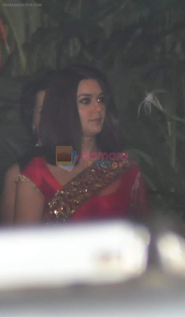 Preity Zinta at Saif Kareena wedding in Taj, Mumbai on 16th Oct 2012
