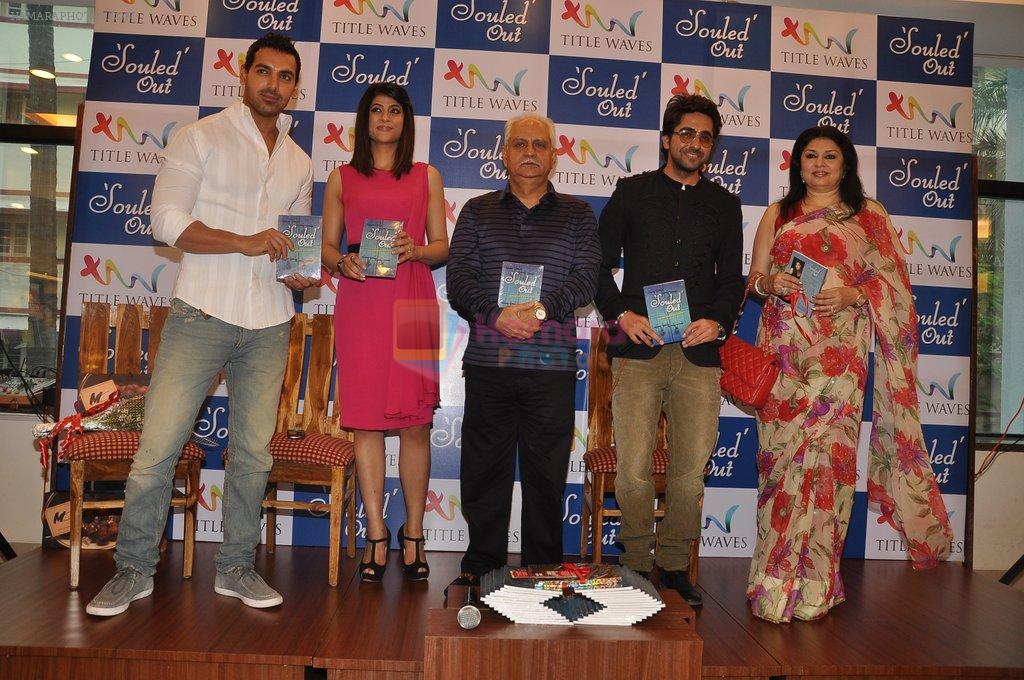John Abraham, Ramesh Sippy, Kiran Sippy, Ayushmann Khurana unveils Ayushmann Khurana's wife book Souled Out in Mumbai on 16th Oct 2012