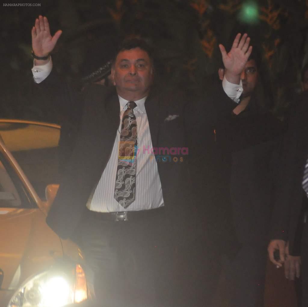 Rishi Kapoor at Saif Kareena wedding in Taj, Mumbai on 16th Oct 2012