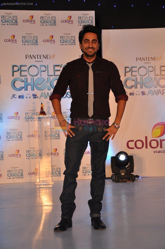 Ayushman Khurana at the launch of People's Choice Awards in ITC Grand Maratha, Mumbai on 17th Oct 2012