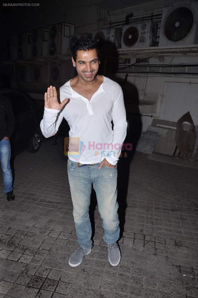 John Abraham at Student of the year special screening in PVR, Mumbai on 18th Oct 2012