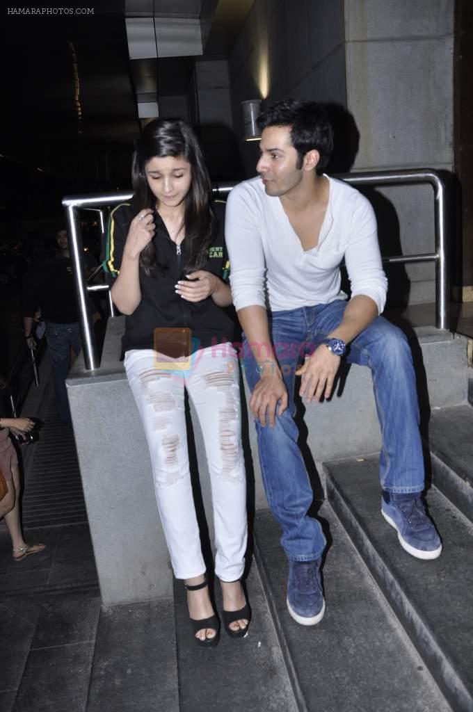 Alia Bhatt, Varun Dhawan at Student of the year promotions in PVR and Cinemax, Mumbai on 20th Oct 2012