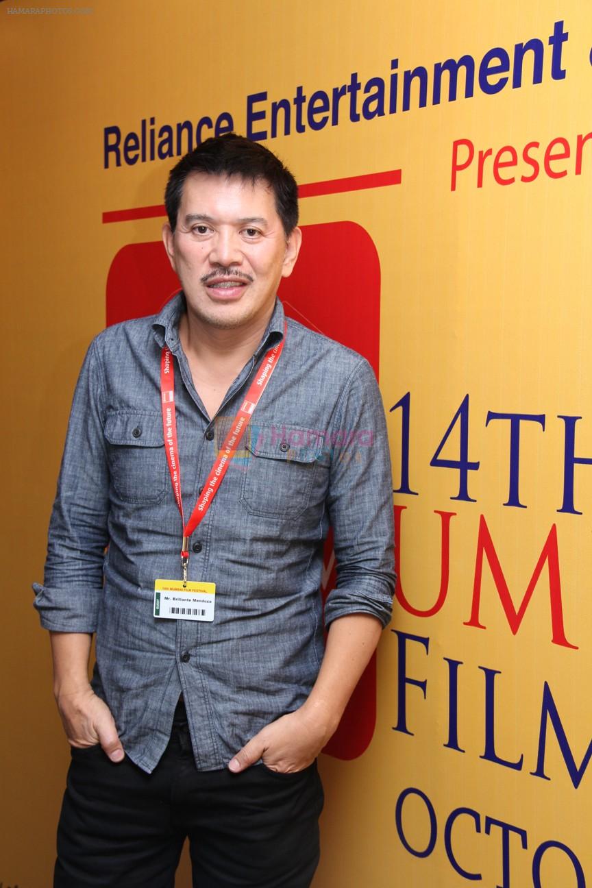 Brillante Mendoza at Day 4 of the 14th Mumbai Film Festival in Mumbai on 21st Oct 2012