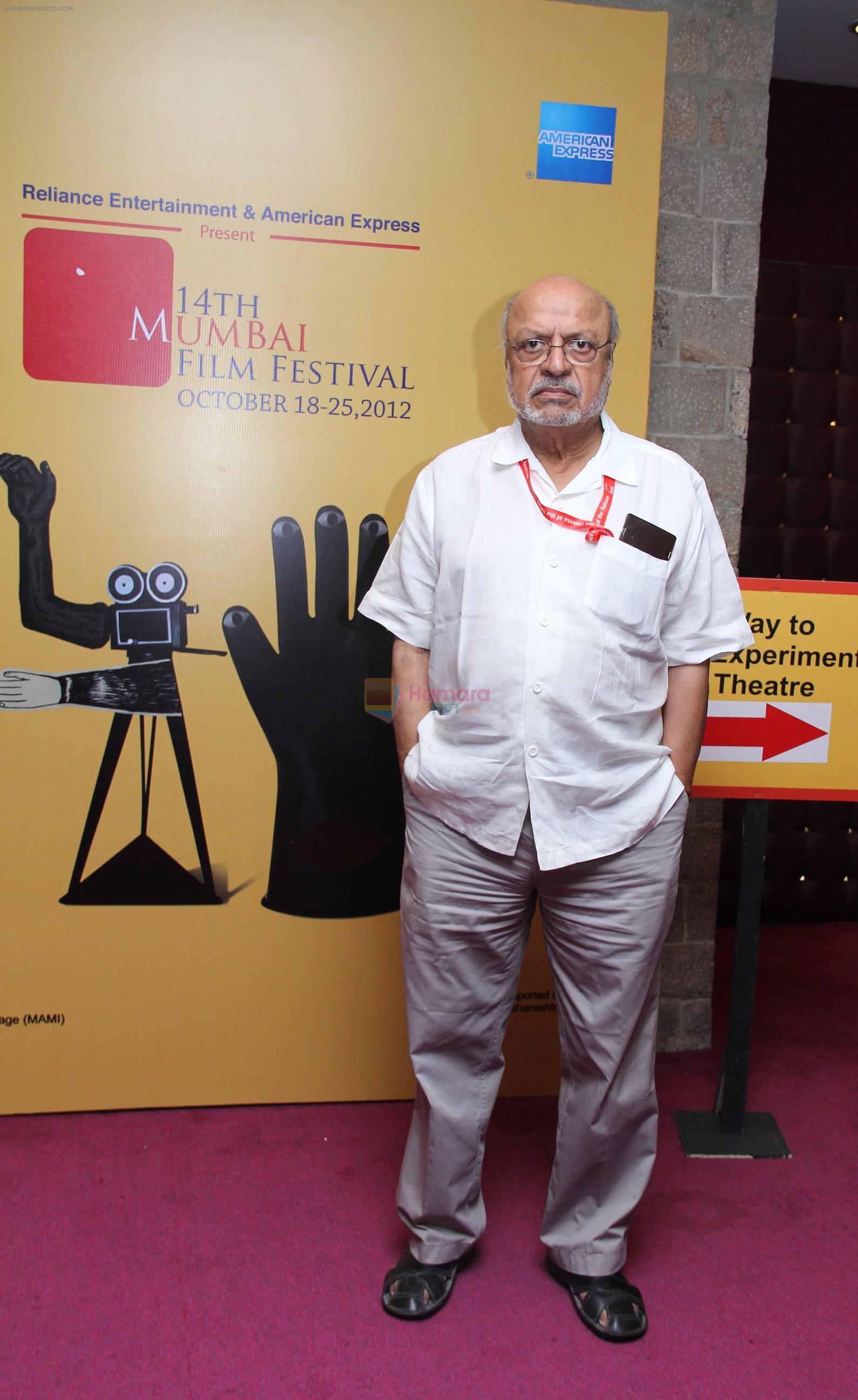 Shyam Benegal at Day 4 of the 14th Mumbai Film Festival in Mumbai on 21st Oct 2012