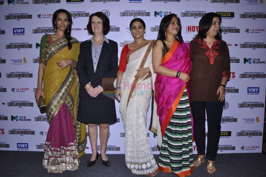 Vidya Balan, Dipannita Sharma, Farah Khan at Indian Film Festival of Melbourne in Taj Lands End, Mumbai on 27th Oct 2012