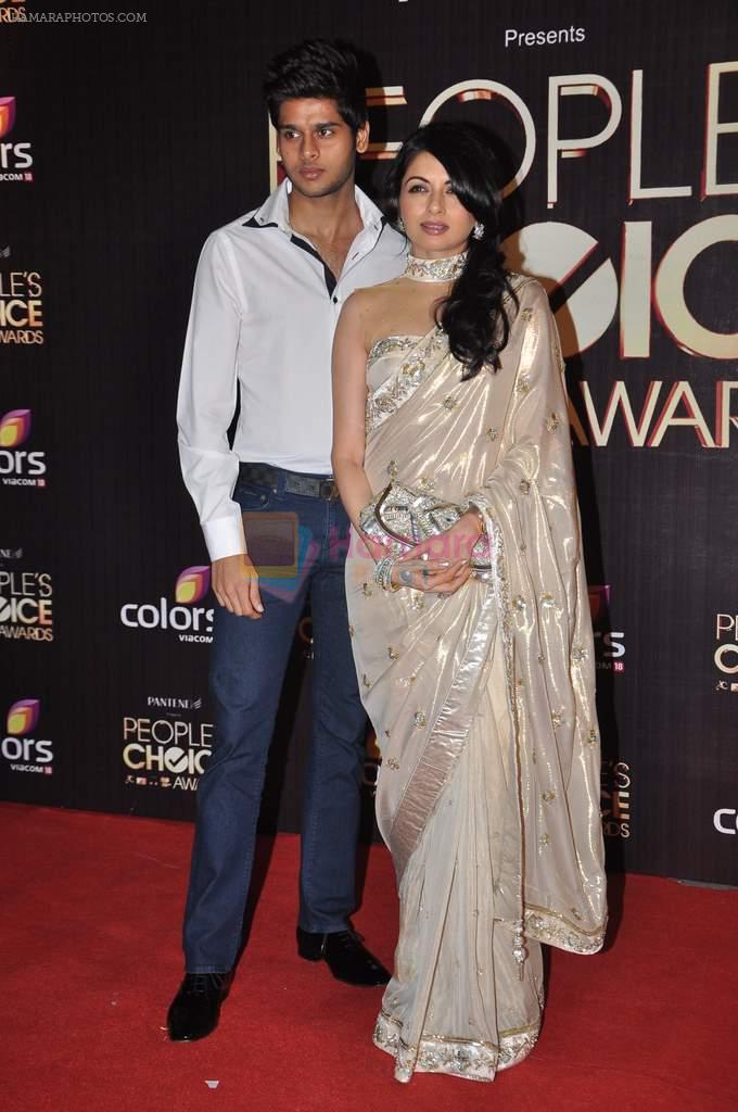Bhagyashree at People's Choice Awards in Mumbai on 27th Oct 2012