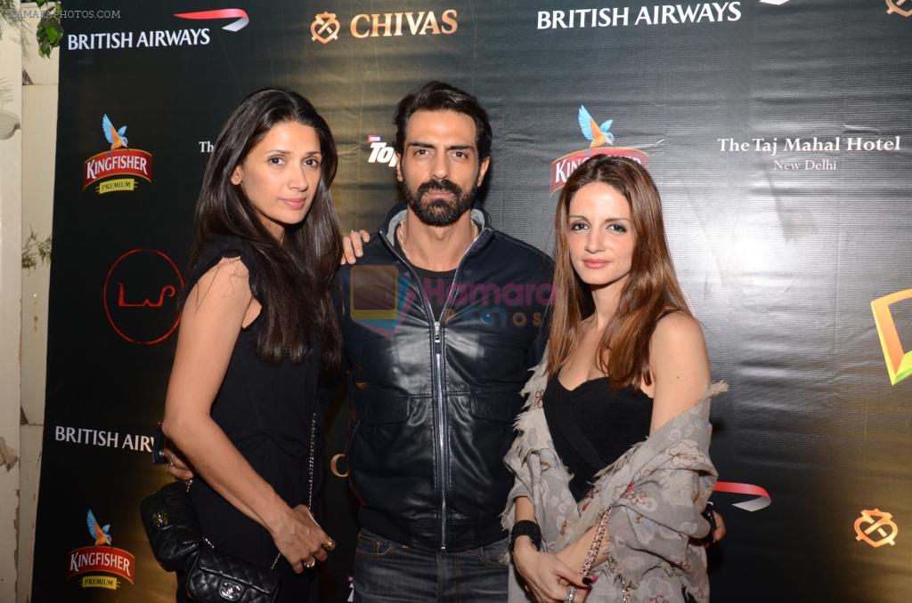 Mehr & Arjun Rampal with Sussanne Roshan at Day 3 of F1 2012 After Party in LAP on 28th Nov 2012
